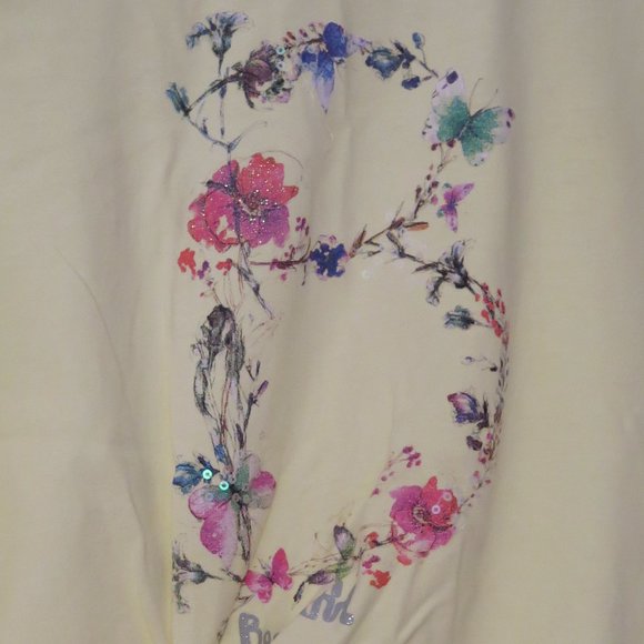 NEXT UK - Yellow 'B' for Beautfiul knotted T-shirt - Picture 2 of 6